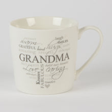 Grandma Word Art Mug