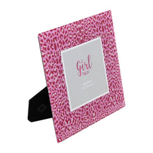 Girl Talk Glass Pink Leopard Print Photo Frame 4" x 4"