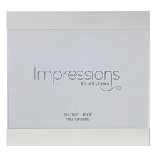 Impressions Matte Silver Slide Aluminuim & Glass Photo Frame 8" x 6"