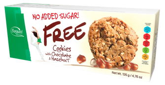 Bogutti Sweet World Sugar Free Cookies with Chocolate & Hazelnut 135g
