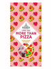 Bonds candy package with pizza slices and hearts on a pink background