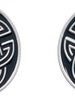 Men's Rhodium Cufflinks Celtic Design