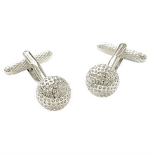 Onyx Art Golf Ball Cufflinks: Hole-In-One Style