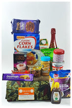 Treats, Gift Items, Snacks and drinks on a white background