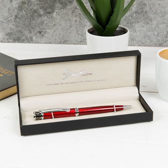 Stratton Ballpoint Pen - Crimson Red