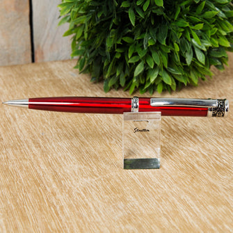 Stratton Ballpoint Crimson Red Designed Pen