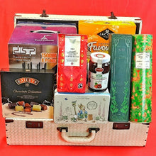 Luxury Christmas hamper with chocolates, biscuits, coffee and gift items