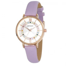 Womens Rainbow Çolourful Stones Watch - Lilac