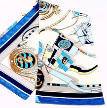 Blue Bright Print Scarf