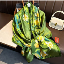 Emerald & Flora Silk XL Scarf