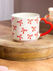 Heart Handle Bow Design Mug