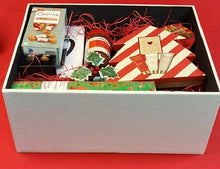 Premium festive chest with gourmet treats and elegant holiday items