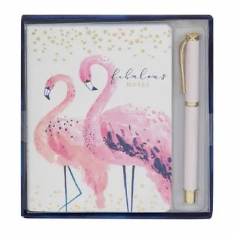 Fabulous Flamingo Notepad & Pen Gift Set