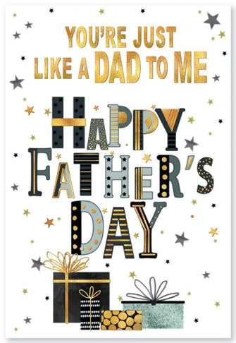 You Are Just Like a Dad To Me Father's Day Card