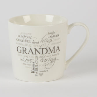 Grandma Word Art Mug