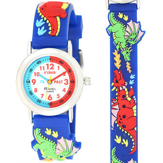 Dragon Theme Time Teacher  Wristwatch for Kids