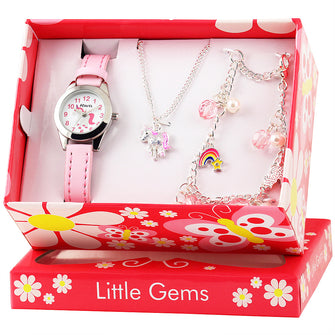 Little Gems Unicorn Girls Watch Gift Set