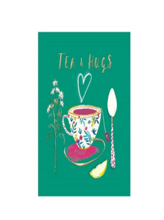 Tea and Hugs Greeting Card