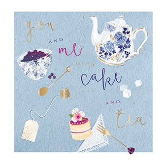 You Me Cake & Tea Birthday Card